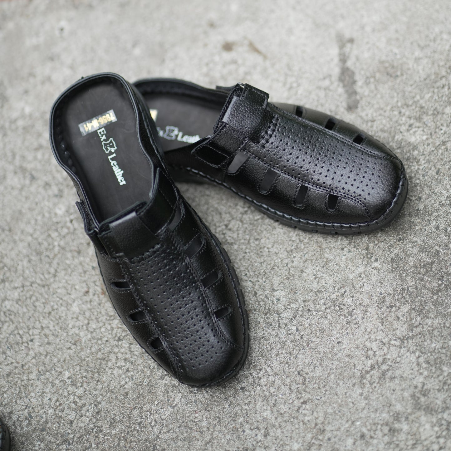 Premium Half Sacchi Shoes-[SH-90]-Black
