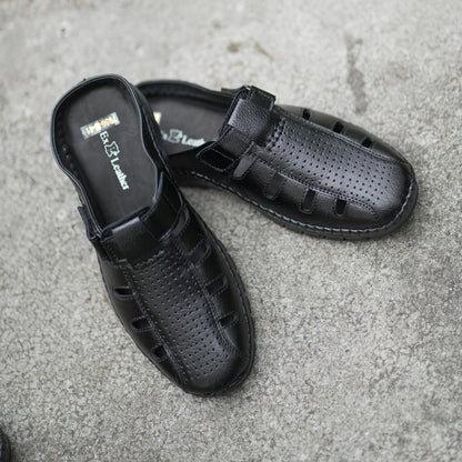 Premium Half Sacchi Shoes-[SH-90]-Black