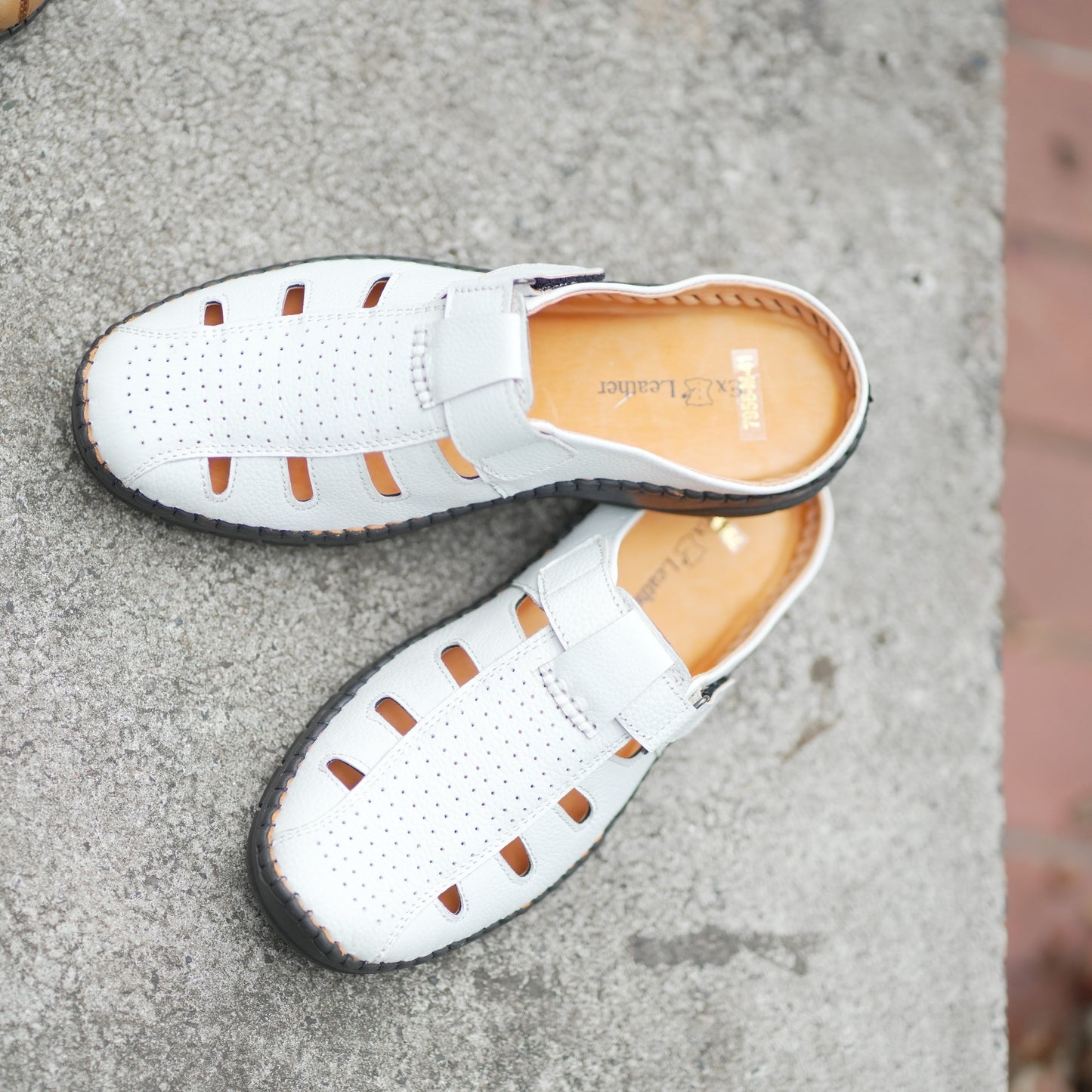 Premium Half Sacchi Shoes-[SH-90]-White