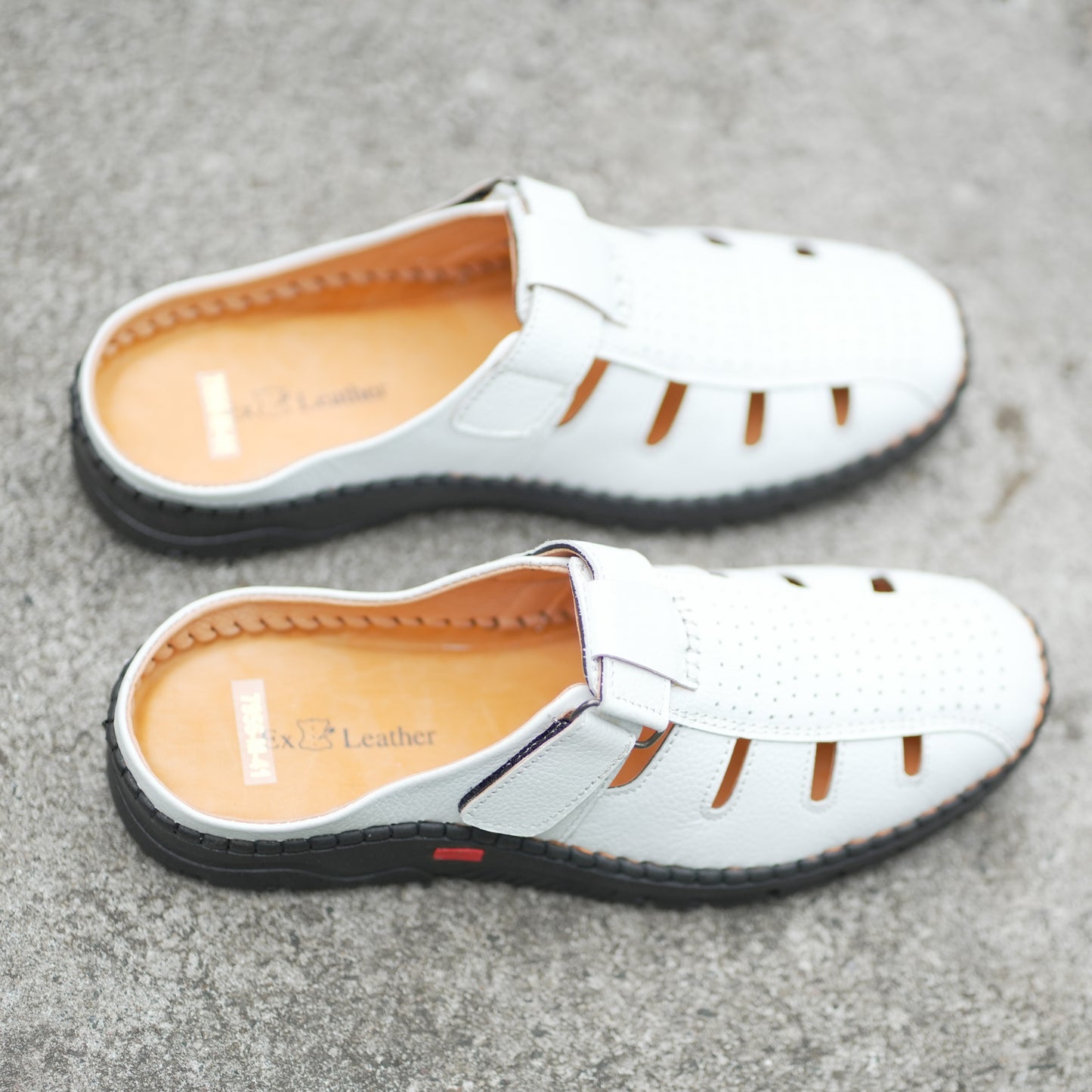 Premium Half Sacchi Shoes-[SH-90]-White