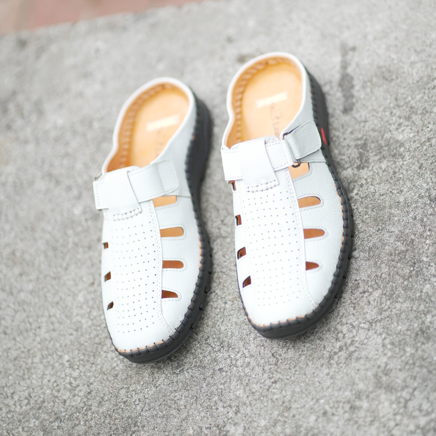 Premium Half Sacchi Shoes-[SH-90]-White